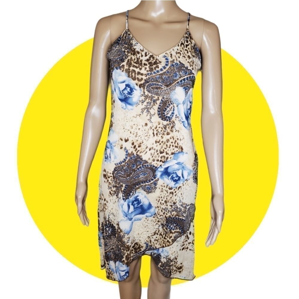 Conspiracy Sexy floral with Cheetah‎ print dress